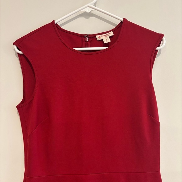 Brooks Brothers Red Fleece Sheath Dress Small Office Careerwear Business Capsule - Picture 7 of 11